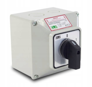 Łącznik krzywkowy 0-1 3P LW40 w obudowie 40A IP65